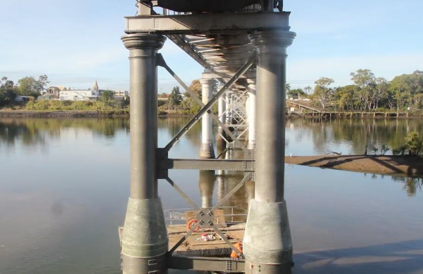 Strengthening Pier 10 of The Burnett River Bridge